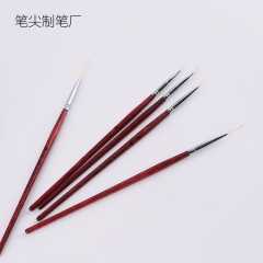 قلم طراحی ناخن دسته چوبی قرمز ۱.۹ سانتی متر#5